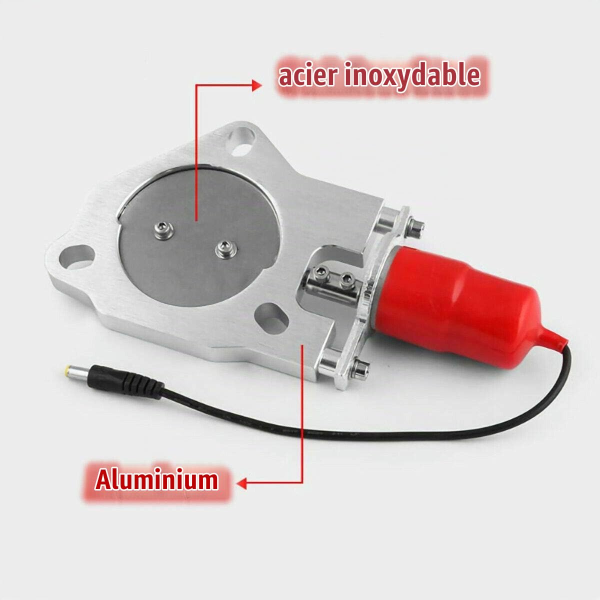 Découpe d'échappement électrique, Moteur de soupape E-CUT Out de découpe de tuyau de descente d'échappement électrique en acier inoxydable 2.25pouces （57mm）