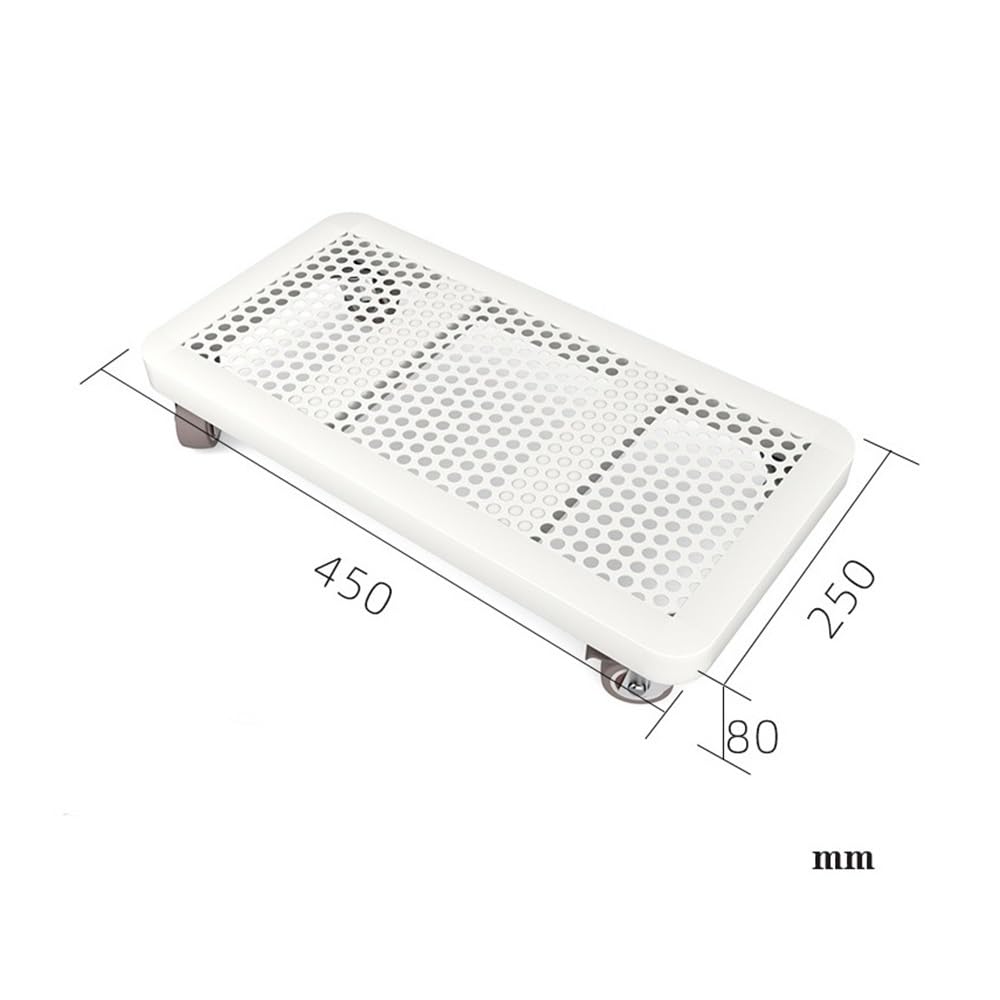 Supporto per Torre per Computer, Supporto per Torre PC Mobile, Supporto per CPU Mobile sotto la scrivania, Carrello Porta-CPU da Pavimento con Ruote bloccabili, per casa, scrivania