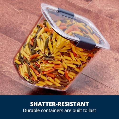 Rubbermaid Brilliance BPA-Free Food Storage Containers with Lids Airtight Kitchen and Pantry Organization Set Includes 3 Containers and Scoops Clear 16 cups - Image 3