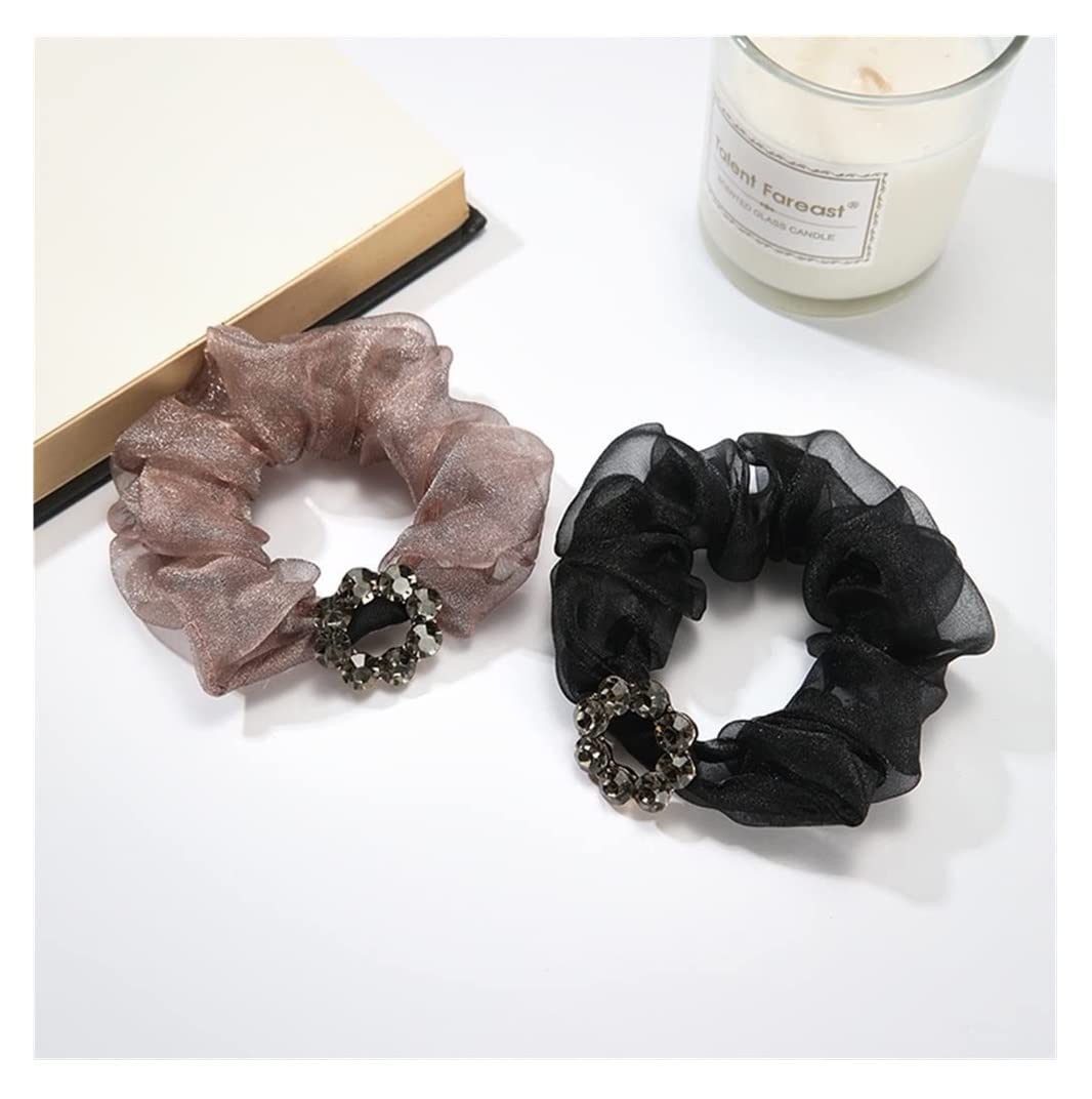 Feste Elastici Capelli 2 Elastici In Seta, Per Capelli Per Ragazza, Accessori Per Ricci Per Donna Decorazione