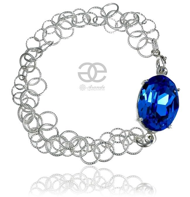 Bracelet en argent sterling 925 bleu saphir à porter au quotidien - 2