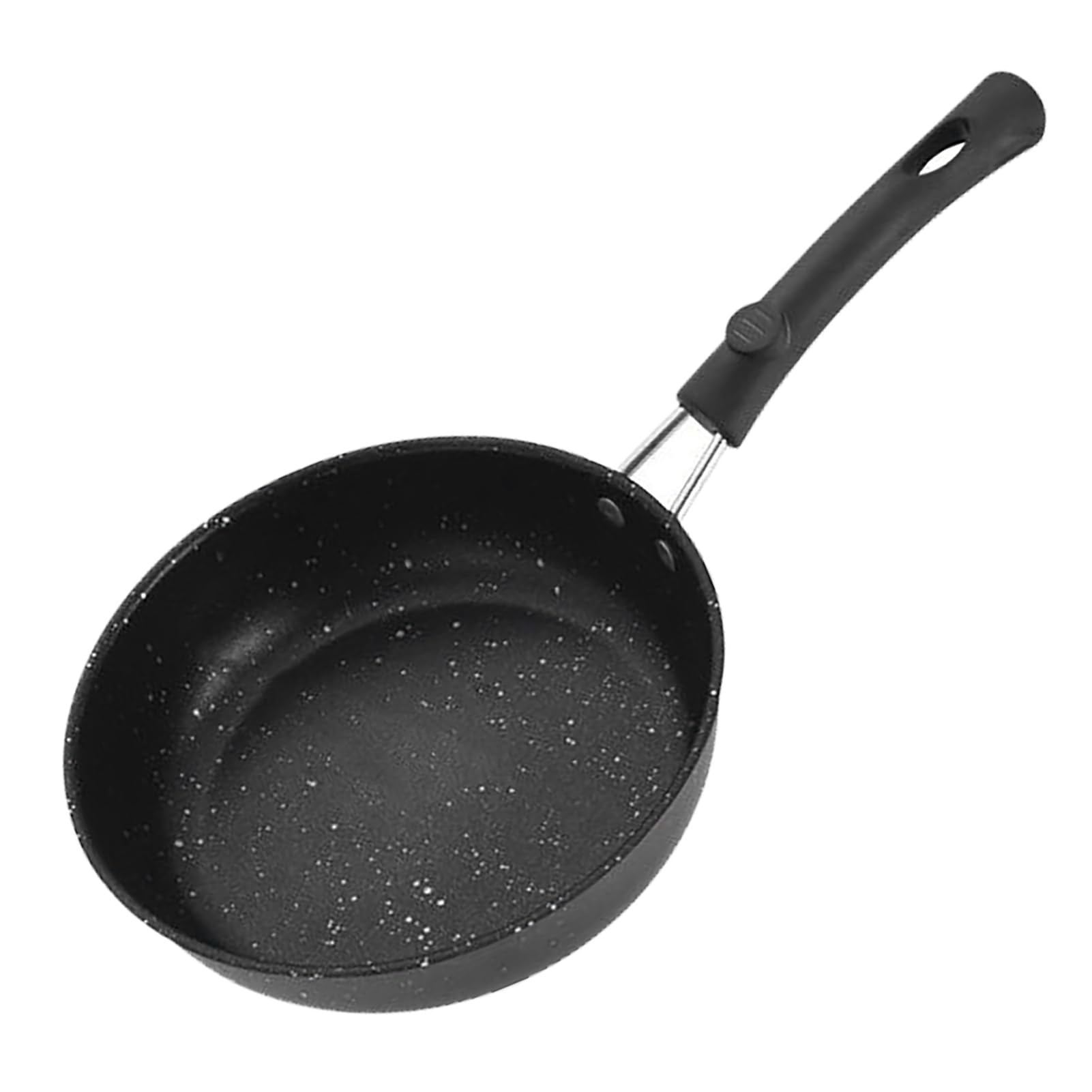 equlup Nonstick Frying Pan, Maifan Stone Omelette Pan Multifunctional Portable Household Steak Skillet with Handle for Induction Cooker Gas Stove (16cm)