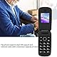 Dual SIM Klapptelefon mit 1,77 Zoll Farbbildschirm, Leistungsstarkem Lautsprecher, 1200 mAh Akku, SOS Funktion, Großen Tasten und LED Leuchten (Rot)