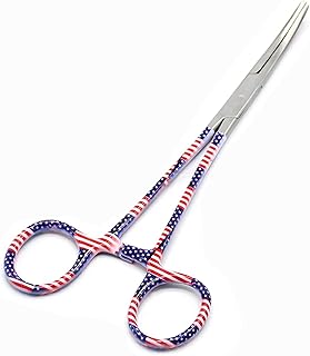 LAJA Imports American Flag Pattern Hemostat Forceps 6.25