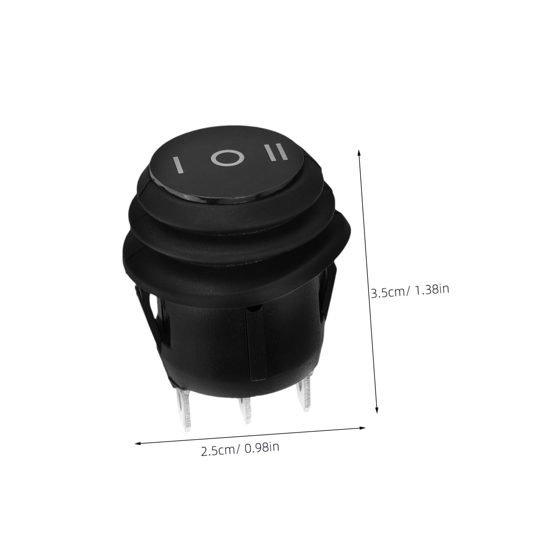 SEWOART Round Rocker Switch Button 10pcs Marine Toggle Switches Replacement for Boat Car Automotive Home Appliance