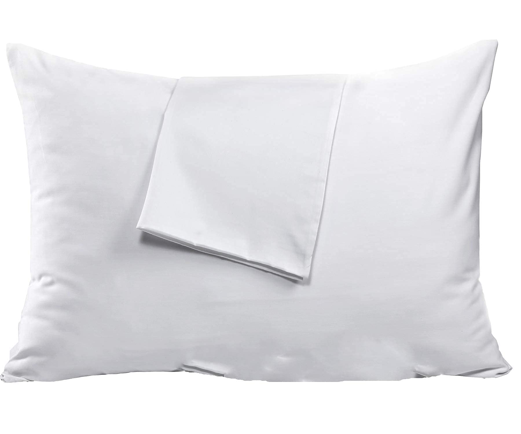 Niagara 4 Pack King Pillow Protectors with Zipper, Premium Cotton Sateen Blend Tight Weave Lab Tested Non Noisy Zip Covers Breathable Non Crinky (20x36 Inches)