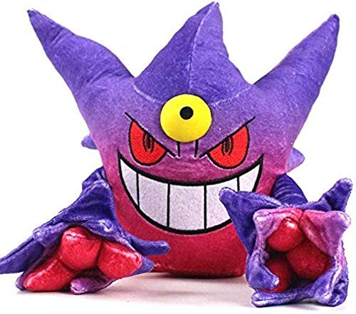N D Plush Toys Anime Mega Gengar Soft Stuffed Animals Doll Gifts for Children Kids 24Cm