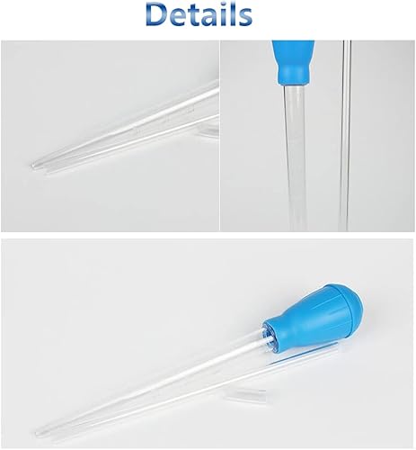 Miniatura 3 de Herramientas de limpieza de peceras, mini cambiador de agua manual para pecera, cuentagotas de acuario, removedor de residuos de limpieza de peceras