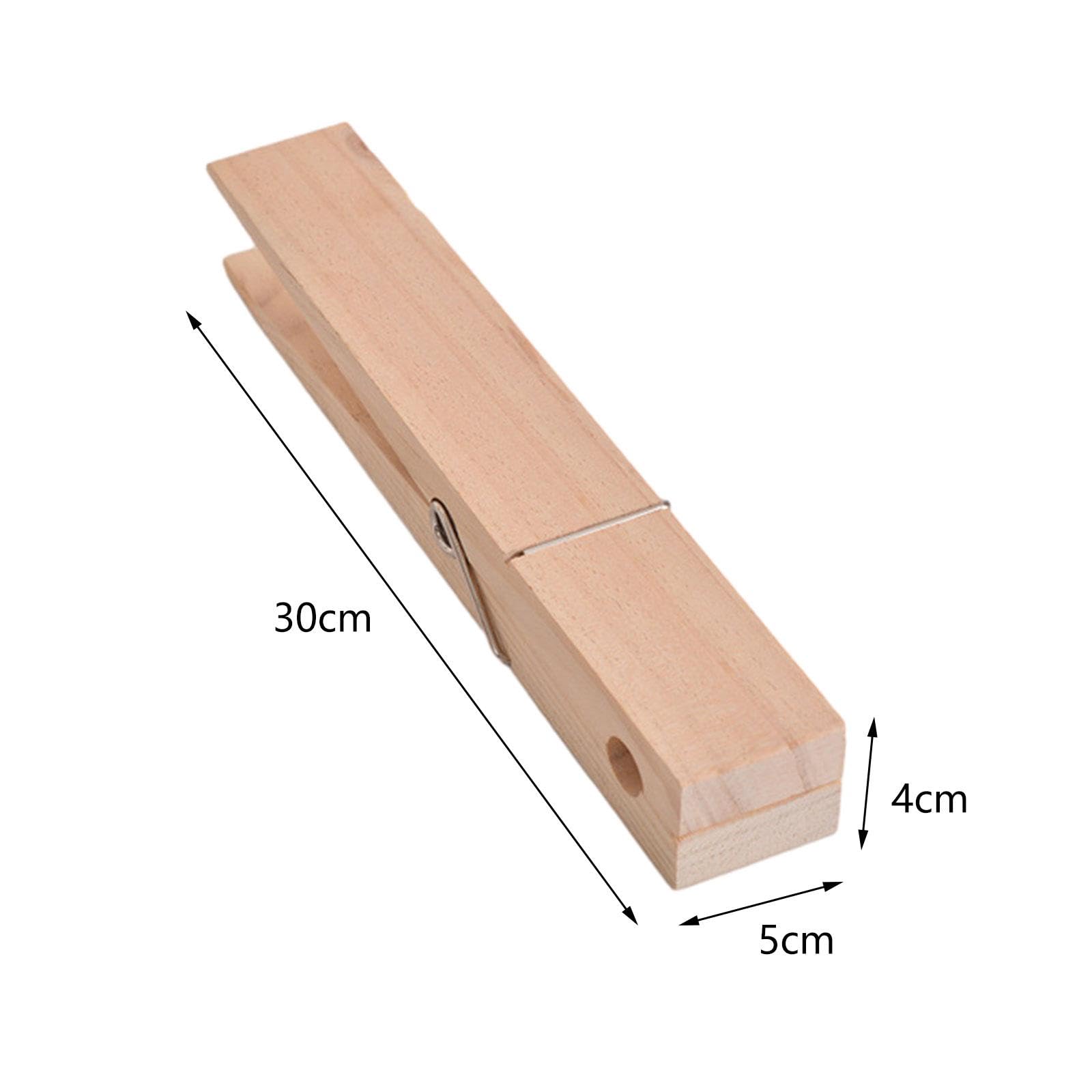 Handtuchhalter aus Holz, große Wäscheklammer, einfache Installation, praktischer Mehrzweck-Wandhandtuchhalter für Badezimmer, Schlafzimmer, Café A
