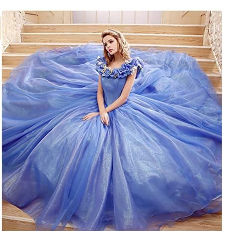 Image of Women's Off Shoulder Quinceanera Ball Gowns Masquerade Princess Long Prom Formal Evening Party Dress