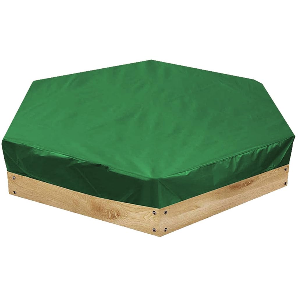 Caja de arena portátil para juguete de arena de bebé, resistente a la lluvia, hexagonal, para exteriores, para mal tiempo, arena de seguridad