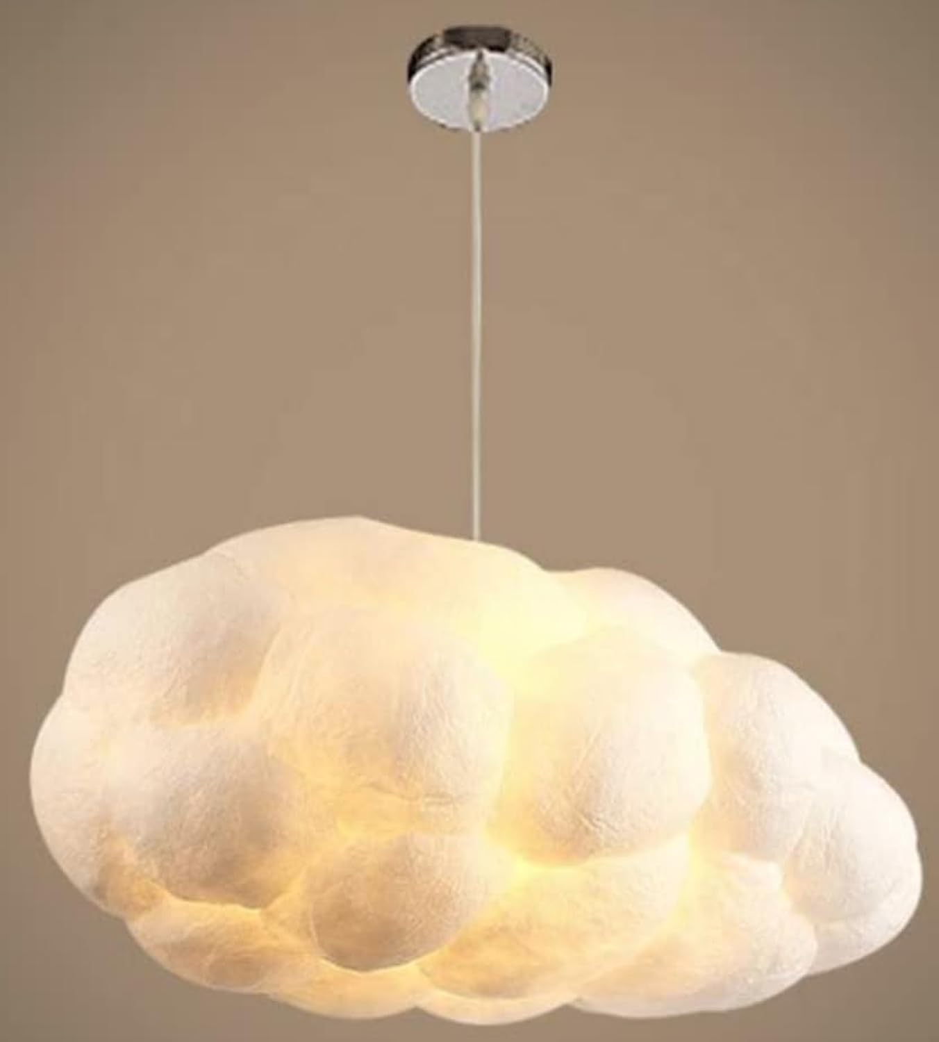 Modern Ceiling Hanging Light Creative Cloud Shaped | Floating Cloud Hanging Ceiling Pendant Lights Cotton Chandeliers for Living Rooms Restaurant Bar Kindergarten Decor (40X23X16)
