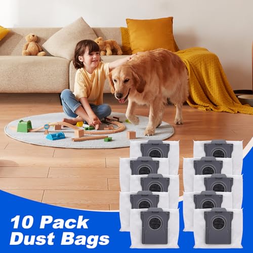 Image of Dust Bags Compatible with Dreame X50 X40 X30 L50 L40 Ultra / L10S Pro Ultra / L10S Ultra Gen 2 / L10S Plus / D10 Plus Gen 2 / Mova E30 V50 Ultra P50 Pro Ultra, 3L Large Disposable Vacuum Bag (6 Pack)