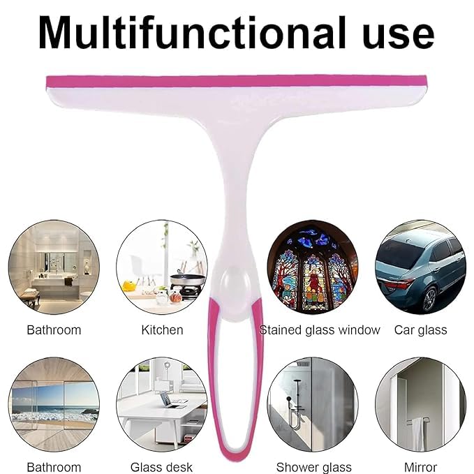 Non-Slip Hand-Held Wiper for Cleaning Window Glass, Tiles, Kitchen Table Platform, Car Auto (Multicolour) (1) 3