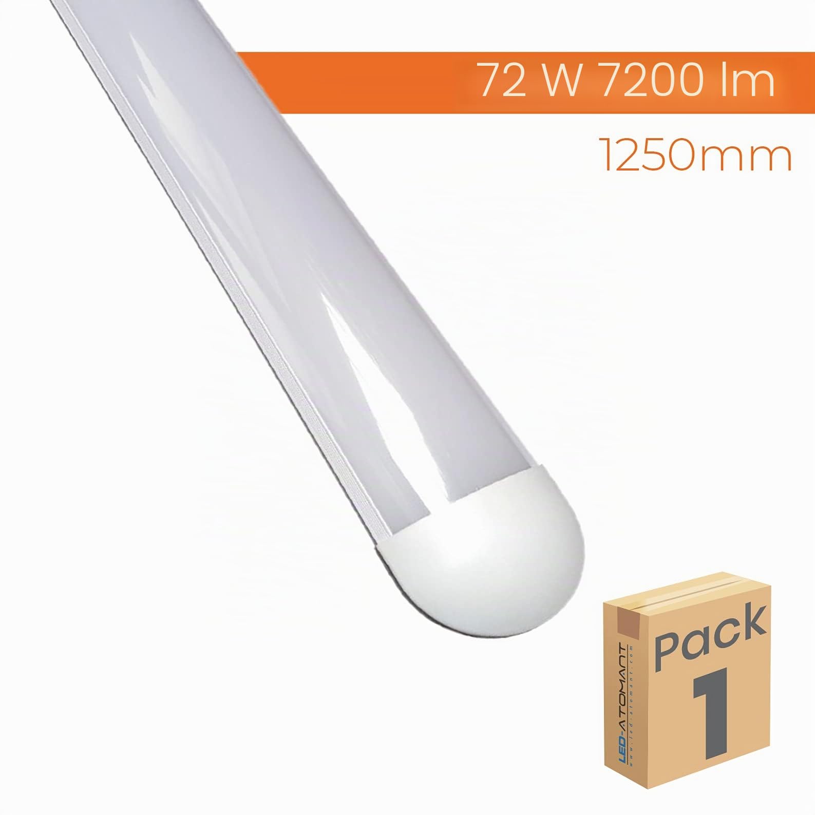LED ATOMANT Plafoniera LED Lineare 120cm 72W Bianco Freddo 7200lm | 6500K