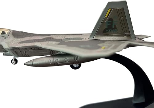 Miniatura 7 de 1/100 Escala US F-22 Raptor Fighter Metal Avión Avión Modelo Regalo Ornamento Colección