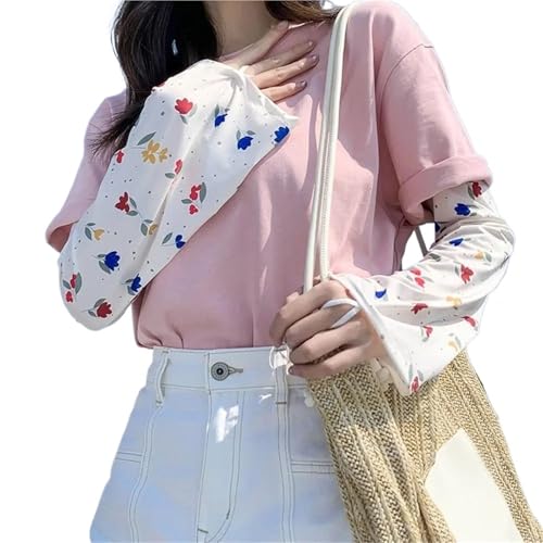 Manga de brazo con protección solar para mujer transpirable suelta