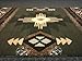 South West Native American Area Rug Design C318 Sage Green (5 Feet X 7 Feet)