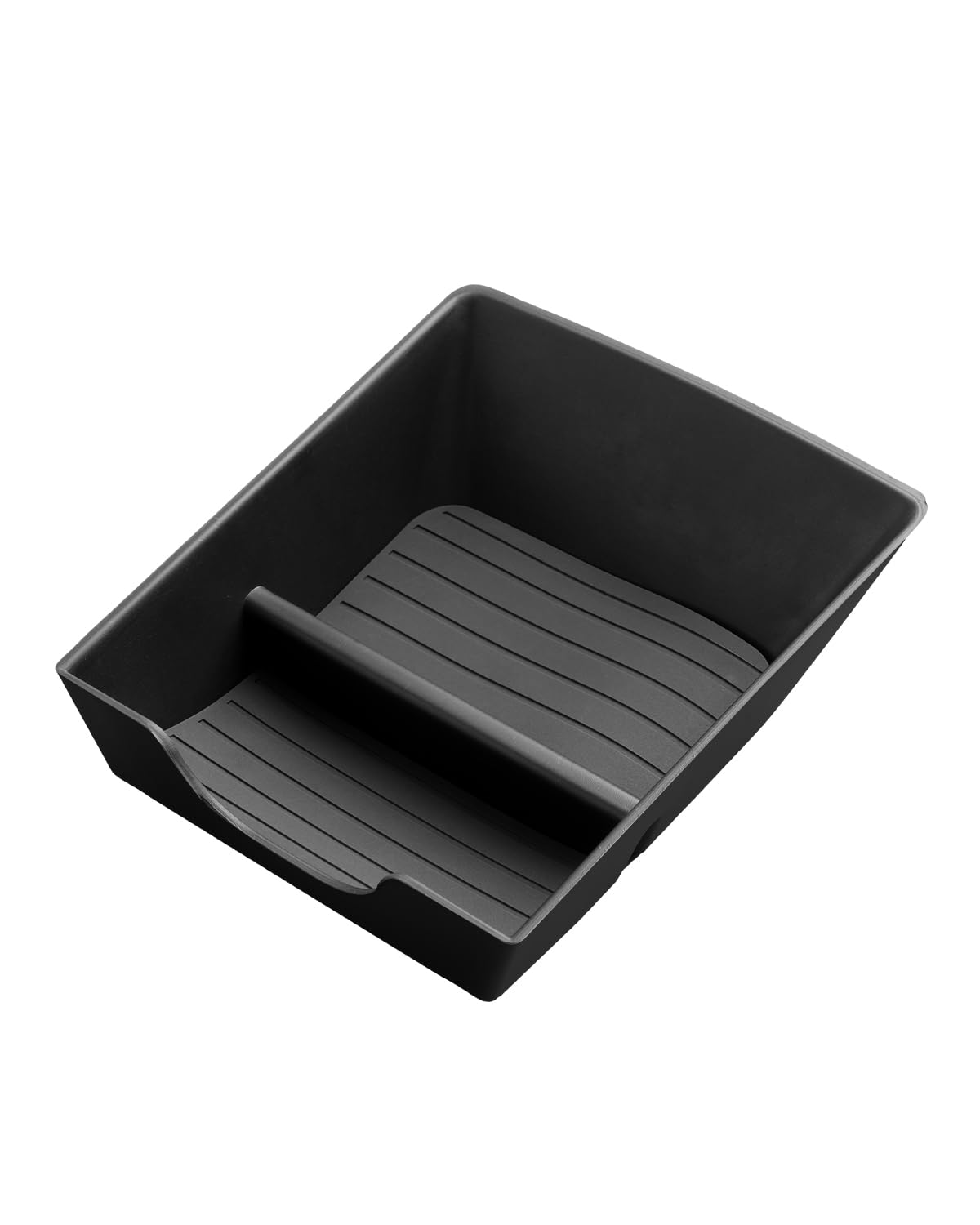 CDEFG Compatibile con Dacia Spring Electric EV 2025 Facelift tappetini in gomma per console centrale, organizer portaoggetti portaoggetti inferiore al bracciolo centrale Spring 2025 accessorio