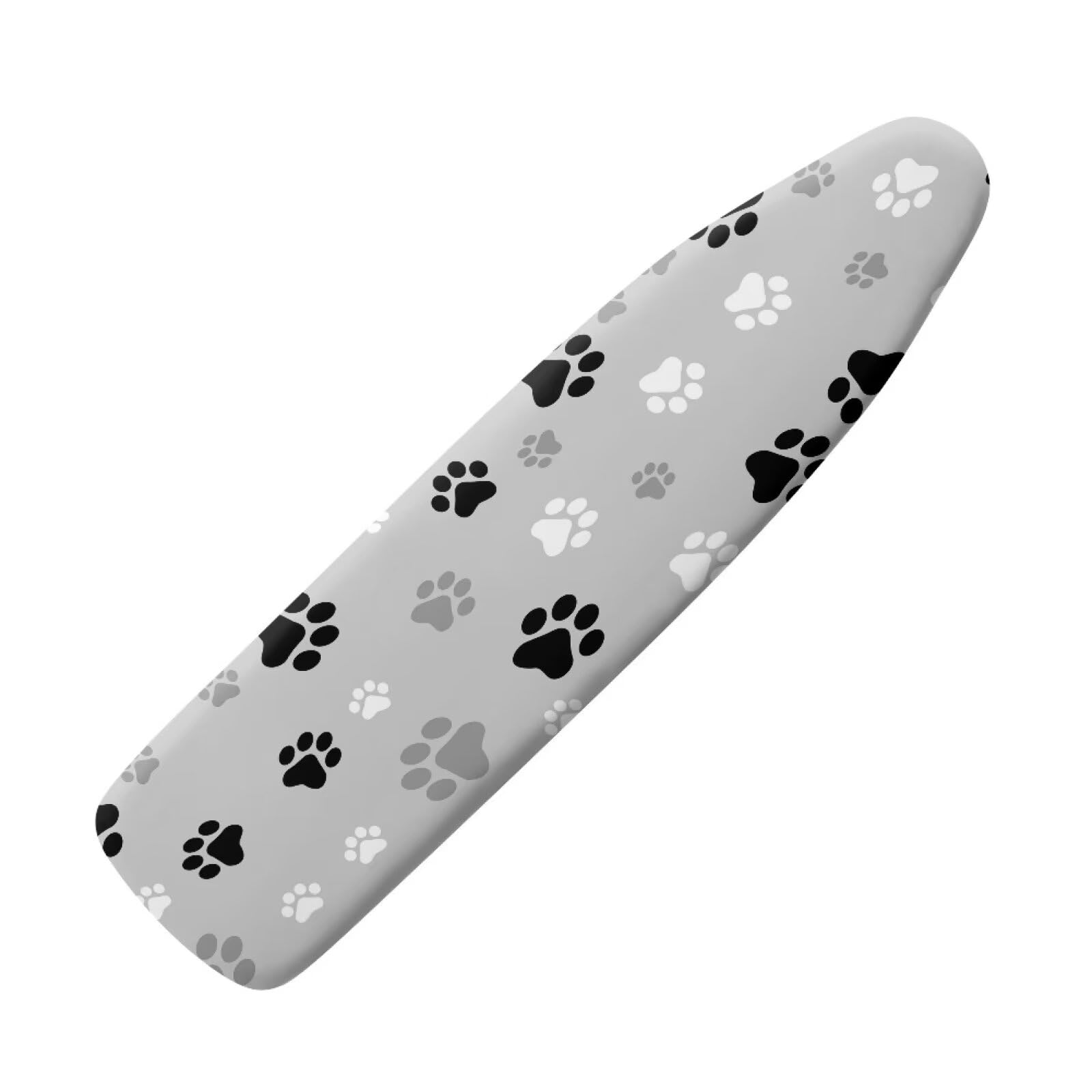 Belidome Black White Dog Paws Print Ironing Board Hanger Cover Pouch with Super Tight