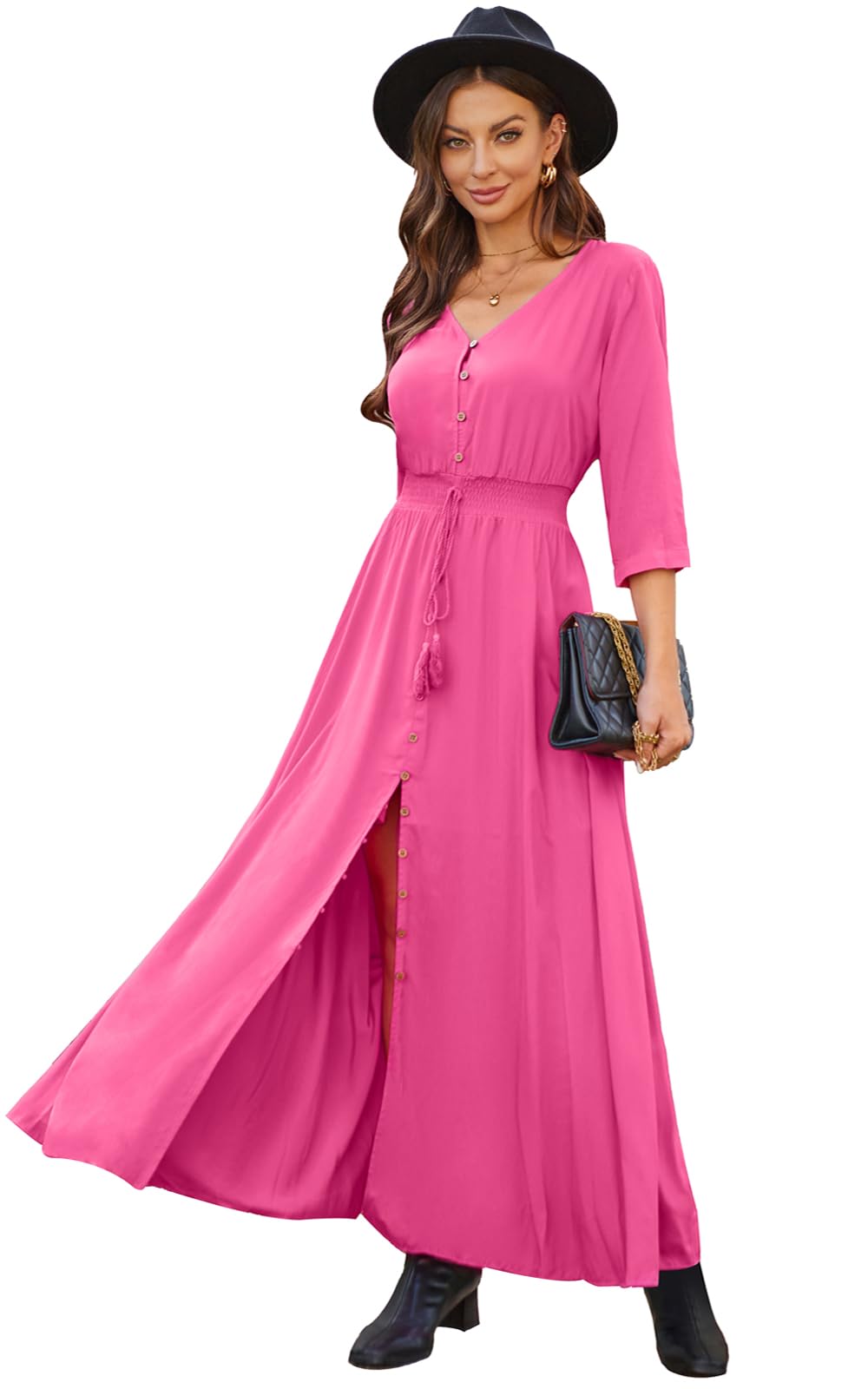 Casual Summer Dresses for Women 2026 Maxi Dress Flowy Bohemian Beach Party