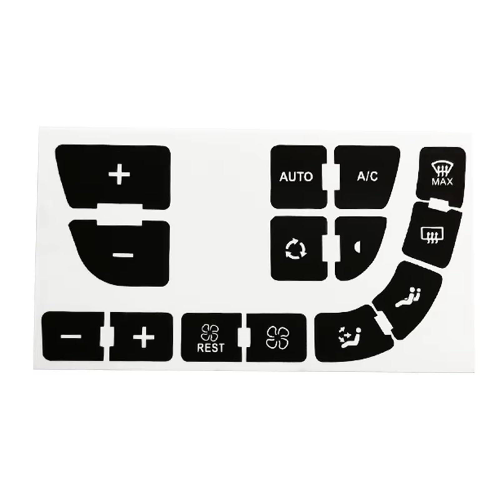 Repair Compatible with Citroën C4 for Grand for Picasso Set of Stickers Air Conditioning Panel Repair Button Sticker