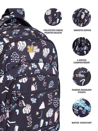 Image of Zilo Sweet Treats 34L School Backpack - Ice Cream & Candy Fun Edition for Kids (Girls & Boys)