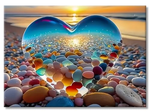 Rompecabezas para adultos de 1000 piezas con tema Amor, rompecabezas de cartón blanco sin polvo, incluye póster a escala 1:1 y letras en el reverso (27,5" x 19,6")