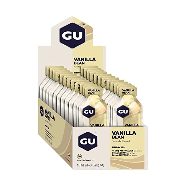GU Energy Gel Vanilla Bean (Vanille) Box mit 24 Gels (24 x 32 g) – Bild 8