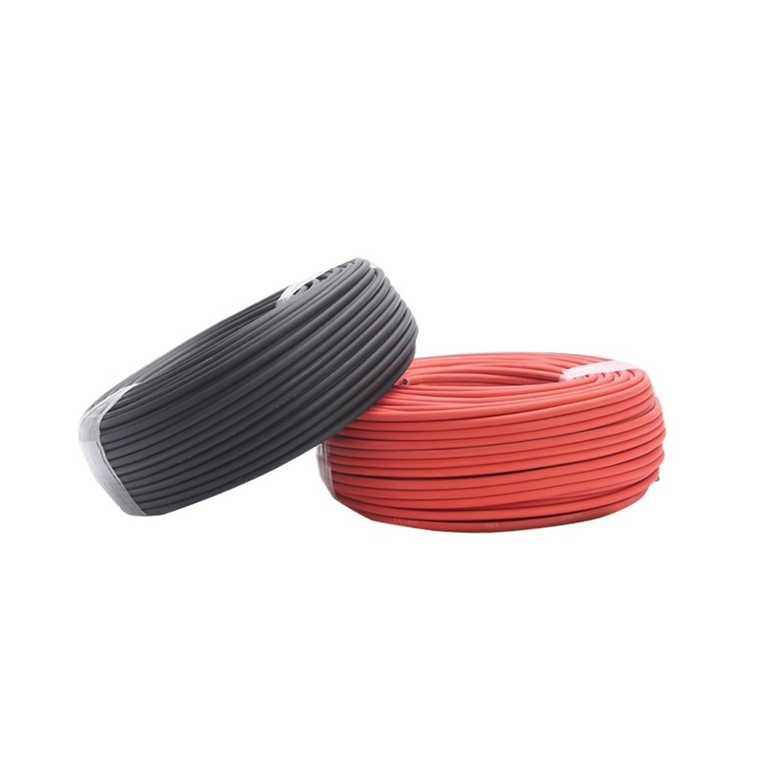 AWG16/14/12/10/8/6/4 Solarkabel, rot und schwarz, verzinntes Kupfer, doppelt ummantelter Draht for Solar-Photovoltaik-System, TÜV-Zulassung (Color : Red Black, Size : 5M_10AWG-6MM2)