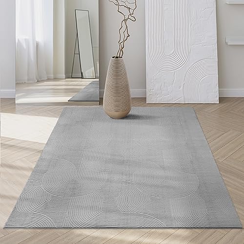 Mia´s Teppiche Rosy - stilvoller 3D Teppich mit Anti-Rutsch-Rücken, flauschig, rutschfest und...