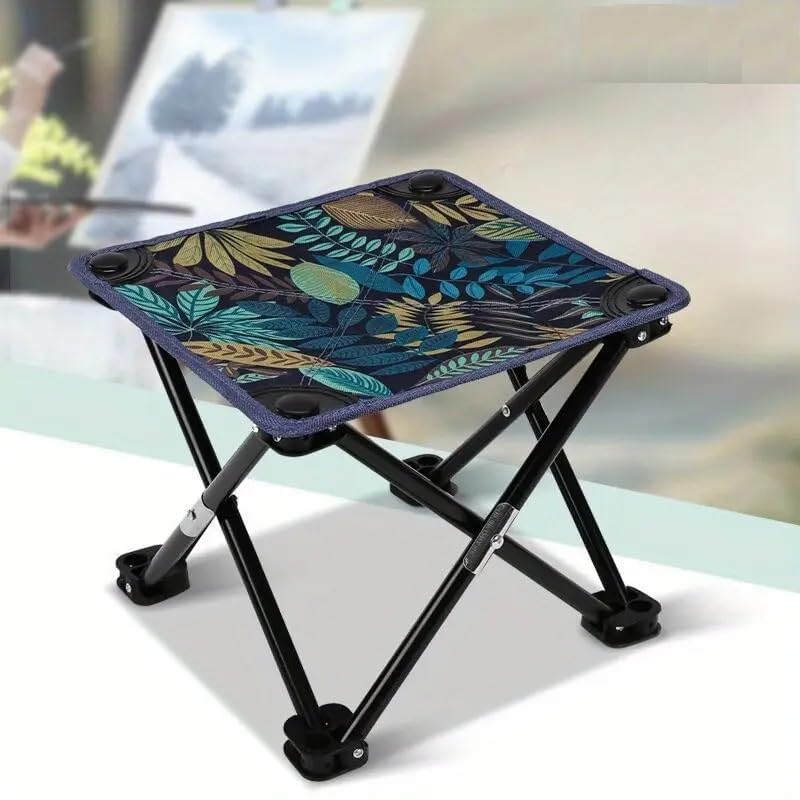 kresal camping stool, ultralight camping chair max load 100kg, portable lightweight chair, outdoor fishing picnic beach seat folding oxford cloth stool chairs (small) - oxford fabric