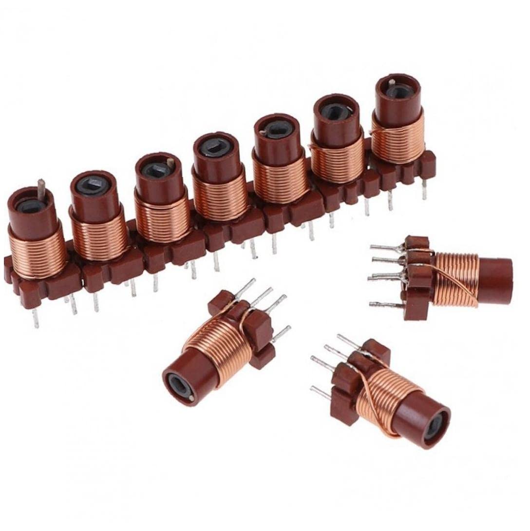 Haowul 10Pcs 12T 0.6Uh-1.7Uh Adjustable High-Frequency Ferrite Core Inductor