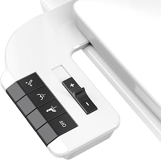 Aresmata Dual Retractable Nozzle Bidet Attachment - Non-Electric Self-Cleaning Toilet Bidet with Adjustable Pressure