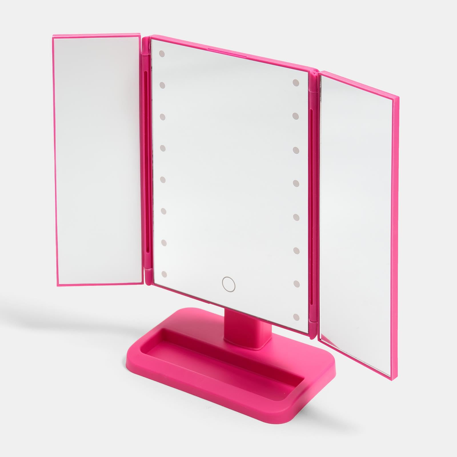Ohs 3-Way Led Illuminated Make Up Vanity Mirror from B&Q
