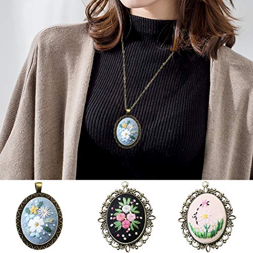 image for Beginner Embroidery Kit, Outgeek 3PCS Embroidery Starter Kit Set Embro
