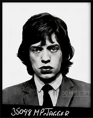 Póster de Mick Jagger Busted para decorar tu salón con el retrato vintage de 1967