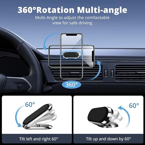 Image of Magnetic Car Dashboard Mobile Holder with 360 Rotation | 8X Strong Magnet Phone Mount | Universal Smartphone Stand