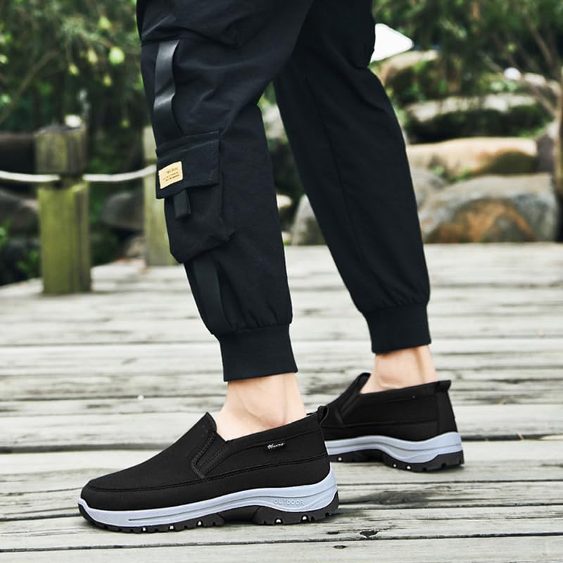 Mens Shoes Slip On Breathable Lightweight Non-Slip Shoes Orthopedic Sports Shoes Flat Walking Loafers Comfort Non Slip Outdoor Flats Sneakers Walking Hiking Driving Casual Boat Shoes3