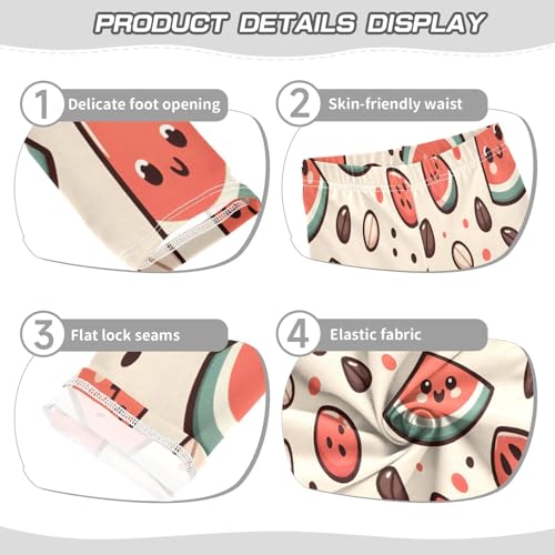 Bolaz Toddler Girls Leggings Printed Yoga Pants Leggings Cute Watermelon Seeds for Kids3