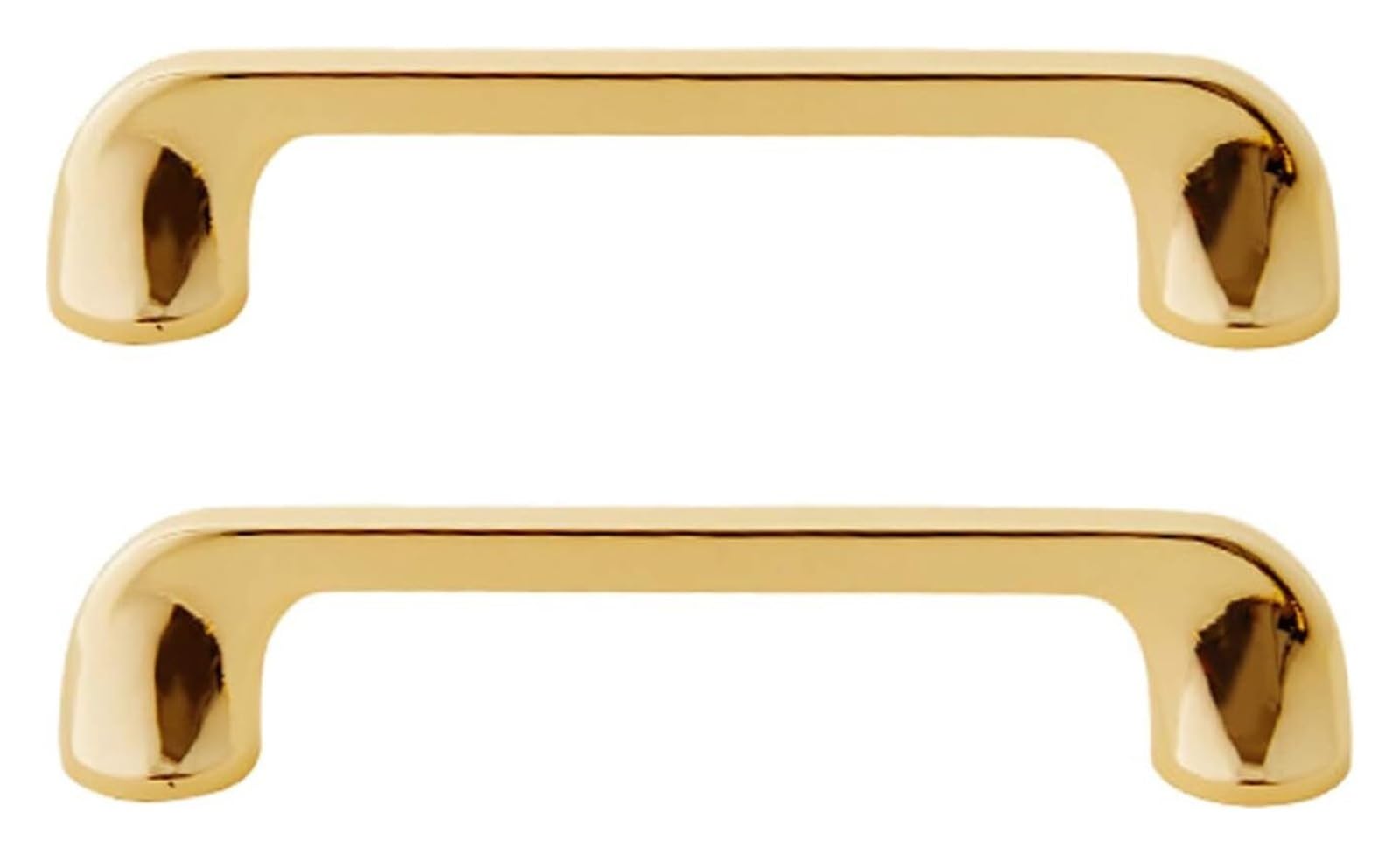 Voplivat Onecolor Kitchen Cupboard Handles, Bow Cabinet Handles Golden Multiple Sizes 2 Pack(,Hole Distance 128Mm)