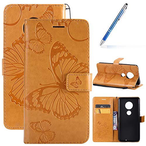 Robinsoni Case Compatible with Motorola G7 Phone Case Wallet Motorola G7 Plus Leather PU Phone Cover Shockproof Kickstand Case Flip Note Book Phone Cover Heavy Duty Case Hard Case Notebook Cover