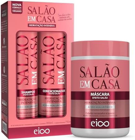 Eico Salão Em Casa Hidratação Intensiva Shampoo 800ml e Condicion...