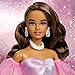 Barbie Signature Birthday Wishes Fashion Doll with Brown Hair in Dress with Pastel Rainbow Effect, Collectible Toy with Giftable Packaging
