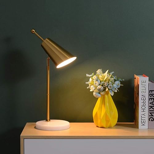 Miniatura 2 de Hsyile Lighting KU300234 Lámpara de mesa creativa para dormitorio y sala de estar, acabado de latón