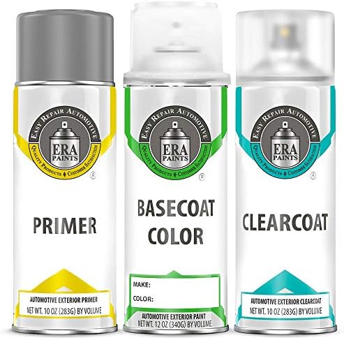 ERA Paints (YZ - Oxford White for FORD Exact Match Automotive Spray Paint Clearcoat & Primer - Pick Your Color