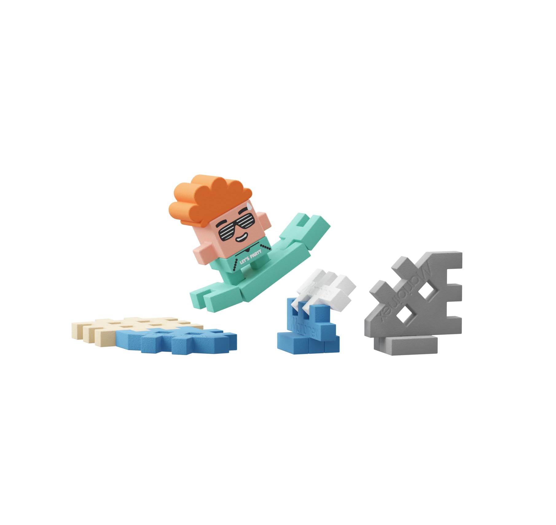 Marioinex – Set Da 300 Mini Waffle (Cialde) Costruttive, Multicolore, 902271 - 5