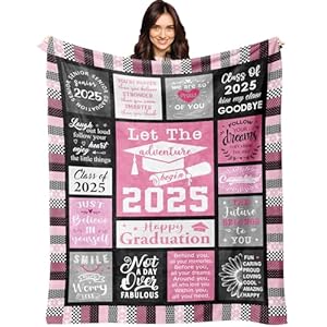 XALAZY Graduation Gifts 2025 Blanket 60X50 Graduation Gifts for HerGirl 2025 Graduation Gifts Graduation decorations High School Graduation Gifts for Her CollegeMasters Degree Graduation Gift