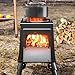 TYYMSMK Folding Wood Stove, Suitable for Outdoor Camping Cookware, All Carbon Steel, Easy to Disassemble, Save Space