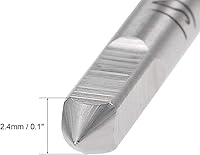 Vista 4 de uxcell Macho de la máquina, #4-40UNC 2B clase de acero de alta velocidad roscado roscado fresado roscas roscado herramienta de roscado 2pcs